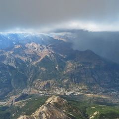Flugwegposition um 13:41:35: Aufgenommen in der Nähe von Département Hautes-Alpes, Frankreich in 3788 Meter